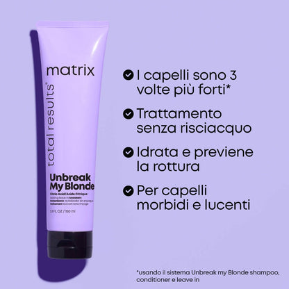 Matrix Total Results Unbreak My Blonde Leave-in per capelli biondi e decolorati 150 ml