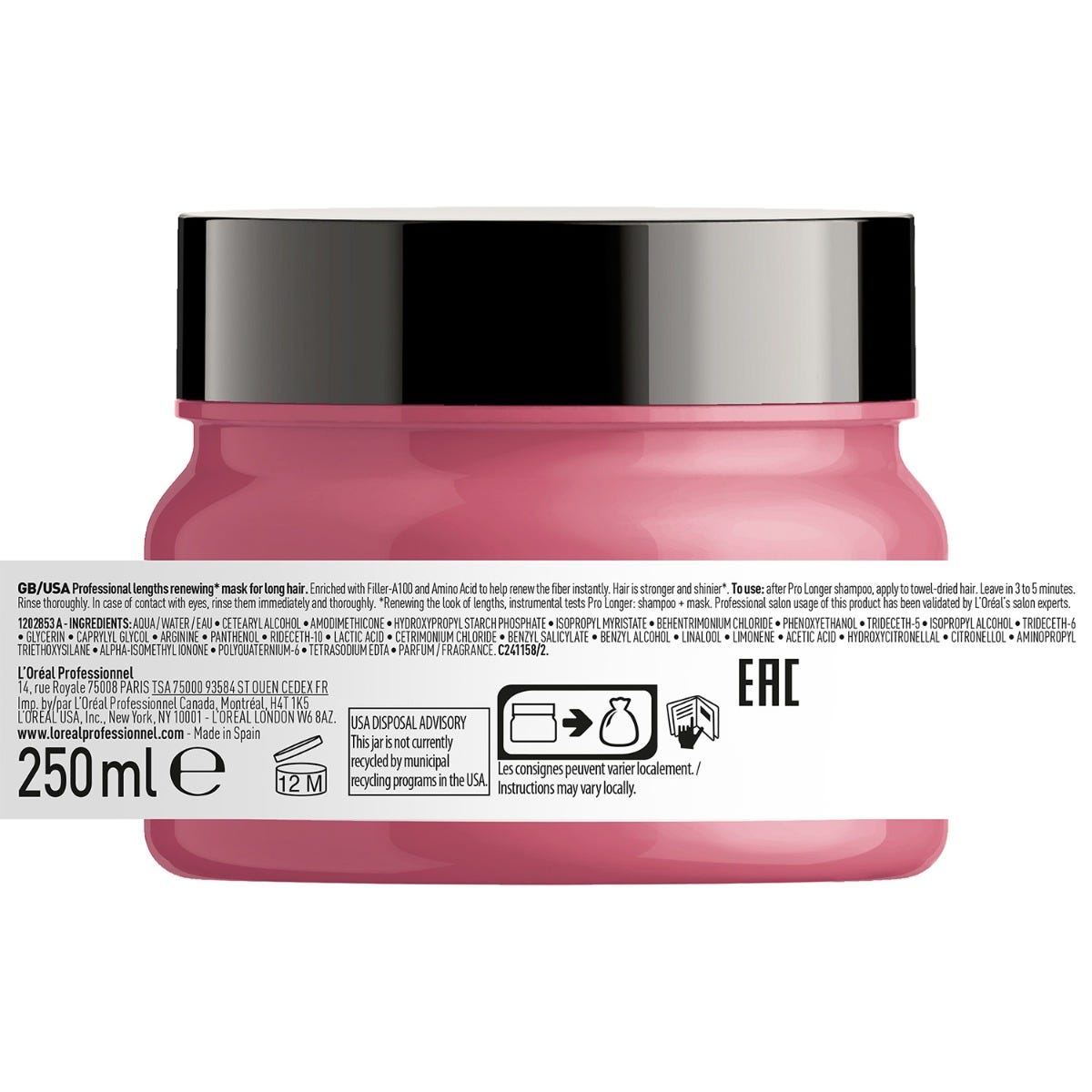 Serie Expert Pro Longer Maschera 250ml