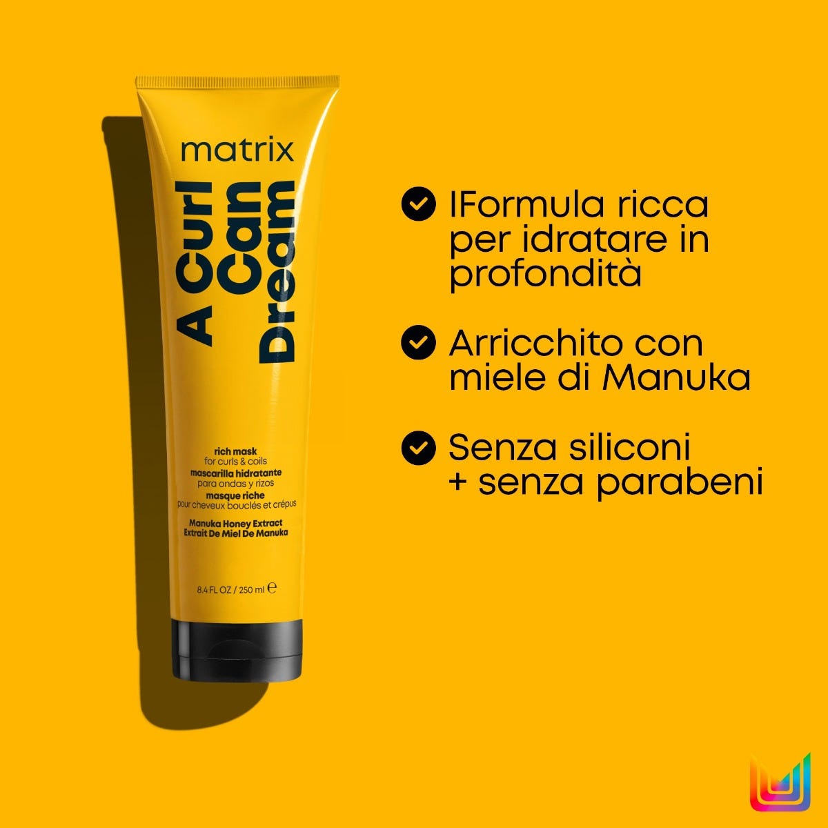 Matrix Total Results A Curl Can Dream Maschera nutriente per capelli ricci e mossi 250 ml