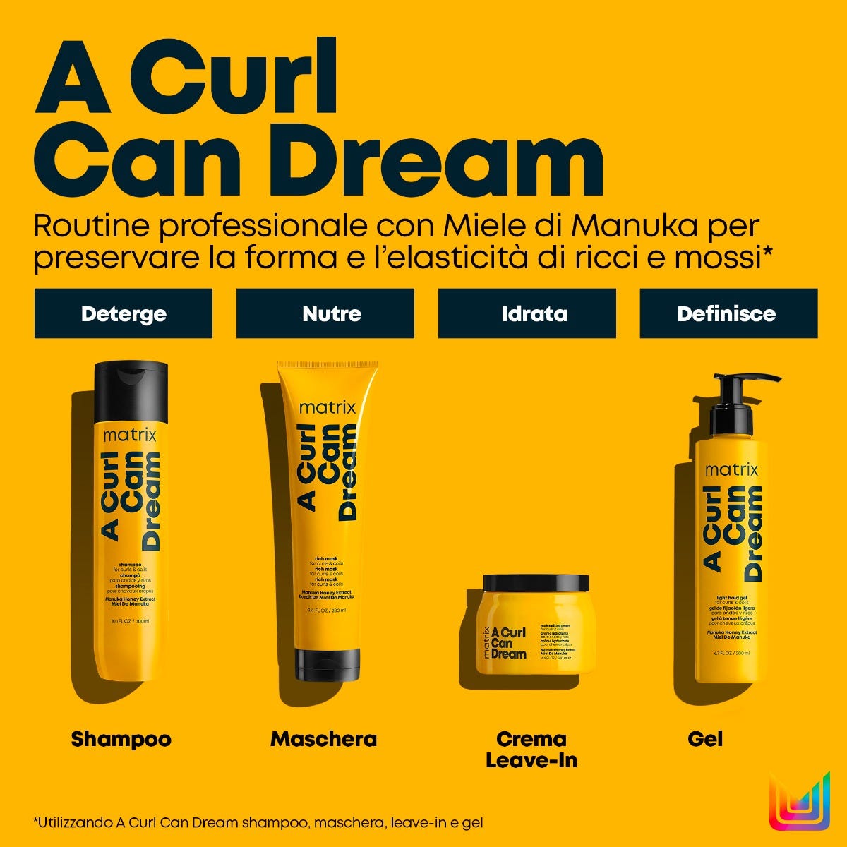 Matrix Total Results A Curl Can Dream Maschera nutriente per capelli ricci e mossi 250 ml