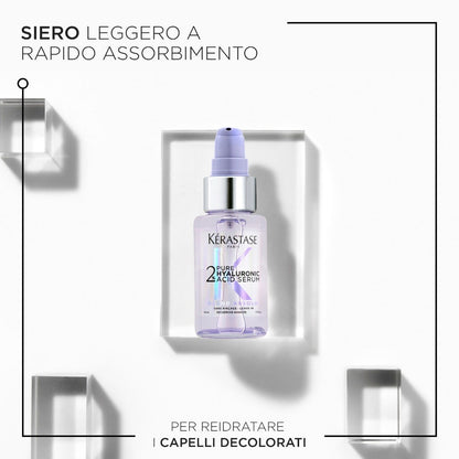 Kérastase Blond Absolu Siero 2% Acido Ialuronico Puro Per Cute e Capelli Biondi 50ml
