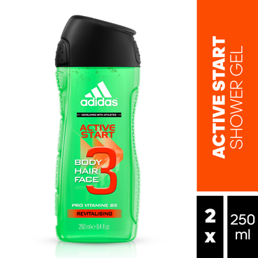 Adidas Active Start 3In1 Body, Hair And Face Shower Gel For Him