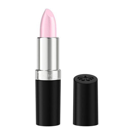 Rimmel Lasting Finish, 002 Candy, Rossetto Satinato, Lunga Durata, Finish Satinato, Ricco Colore, Idratante, Formula Vegana, 4g