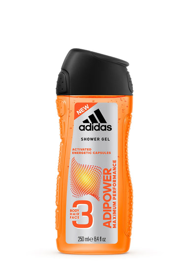 Adidas Adipower 3In1 Body, Hair And Face Shower Gel For Him
