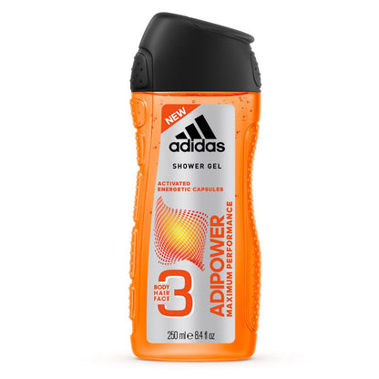 Adidas Adipower 3In1 Body, Hair And Face Shower Gel For Him