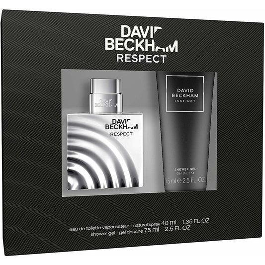 David Beckham, Confezione Regalo Uomo Inspired By Respect, Eau De Toilette 40 ml E Gel Doccia Bagnoschiuma, 75 ml