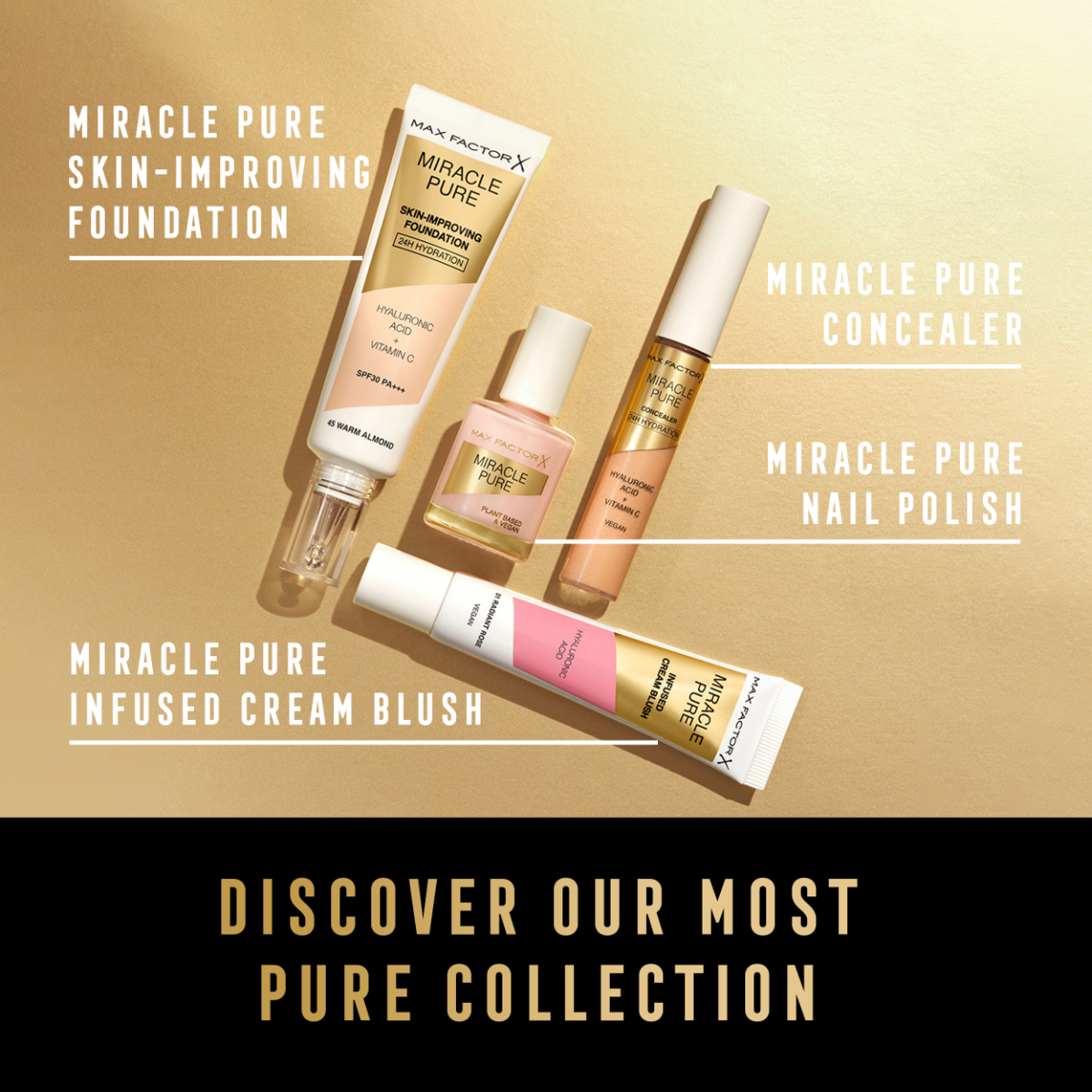 Max Factor Fard in Crema Miracle Pure - Radiant Rose 01 15 ML