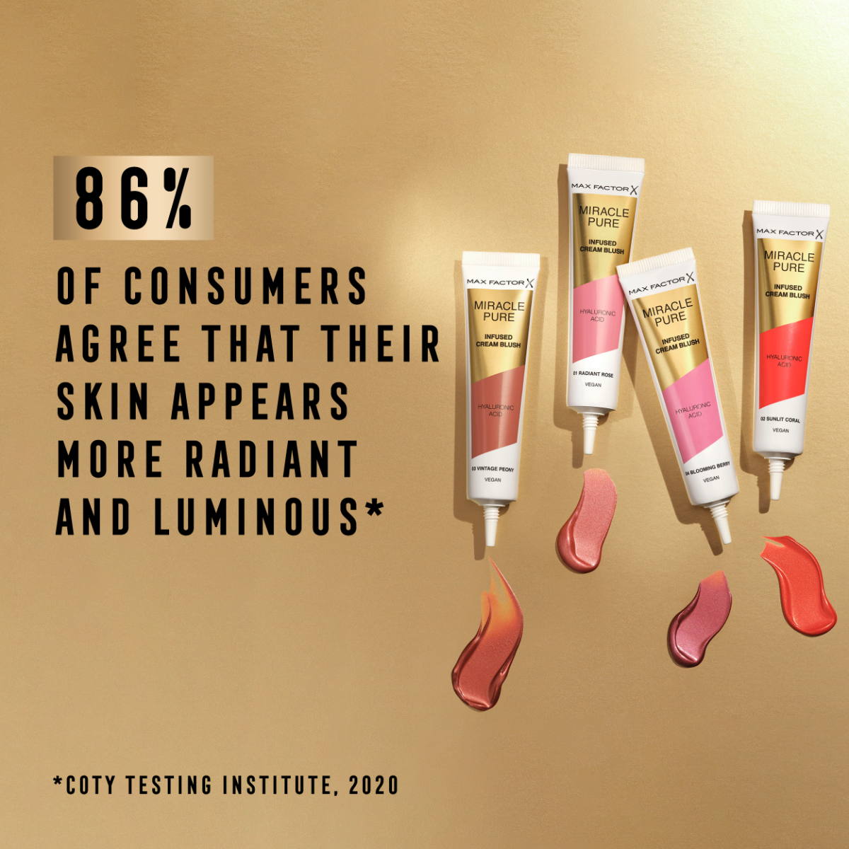 Max Factor Fard in Crema Miracle Pure - Radiant Rose 01 15 ML