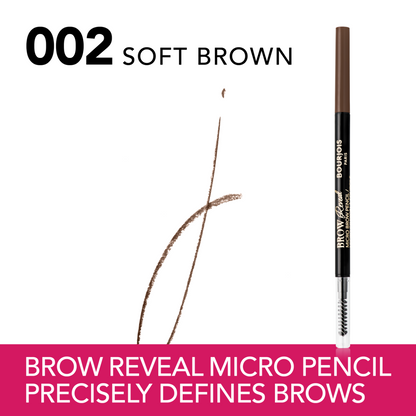 Bourjois Matita Sopracciglia Micro Brow Reveal, Soft Brown, 0.09 g