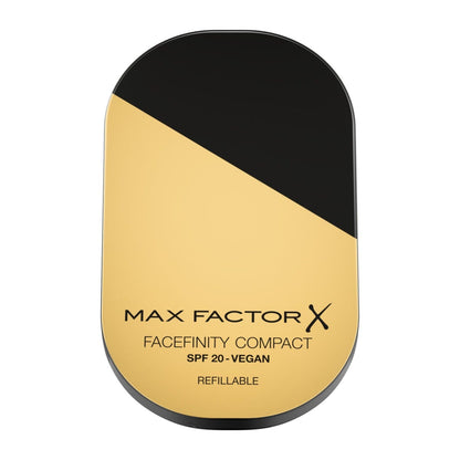 Max Factor Facefinity Fondotinta compatto, SPF 20, 033, CRYSTAL BEIGE, 10 g