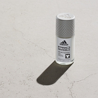 Adidas, PRO Invisible Deodorante Roll-on Anti-traspirante Uomo, 48 Ore di Protezione, Formula Vegana e Senza Alcol, 50ml