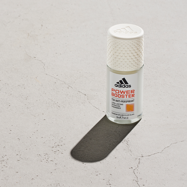 Adidas, Power Booster Deodorante Roll-on Anti-traspirante Uomo, 72 Ore di Protezione, Formula Vegana e Senza Alcol, 50ml