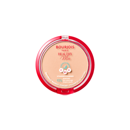 Bourjois Healthy Mix Clean Cipria Compatta - Formula Clean & Vegana - Con Vitamina C, E e B5