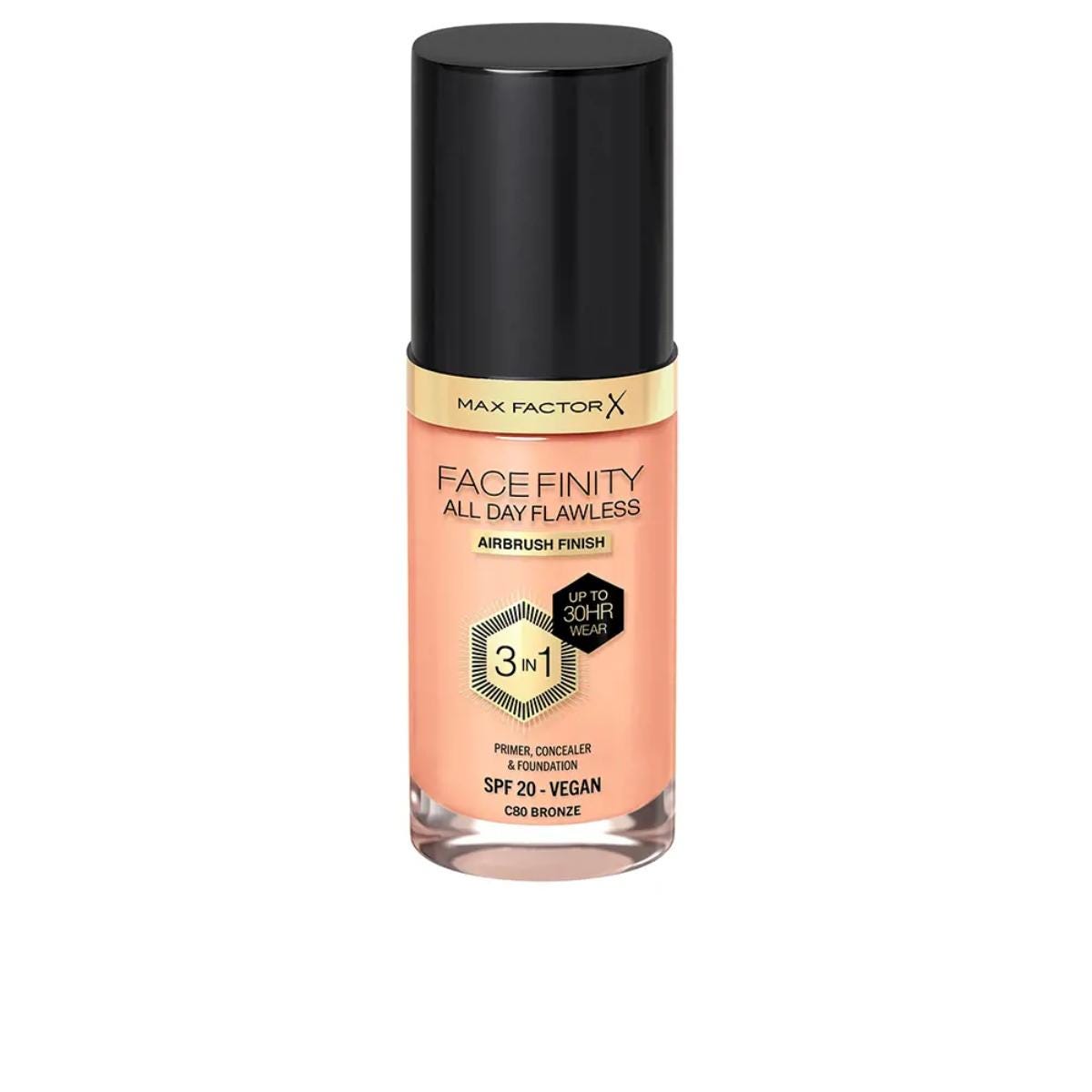 Primer, correttore e fondotinta FACEFINITY 3IN1 - 80 Bronze
