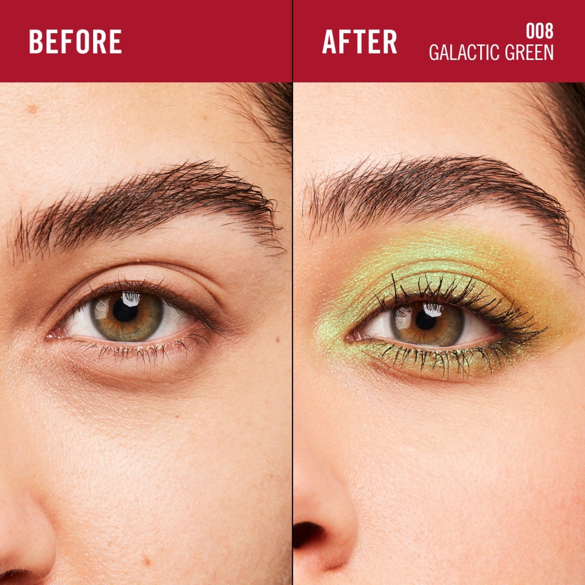Rimmel Wonder'Last, 008 Galactic Green, Ombretto in stick, Colore vibrante e d’impatto, Facile da applicare, Texture confortevole, Formula ultra-cremosa, Formula Vegana, 1,64 g