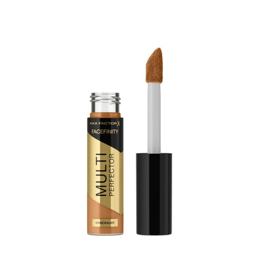 Max Factor Facefinity Multi-Perfector Correttore Liquido Tutto in Uno, Nasconde le Imperfezioni, Luminosità Istantanea, Finitura Naturale, Vegano, Copertura Personalizzabile, 10 Tonalità, 8W, 11ml