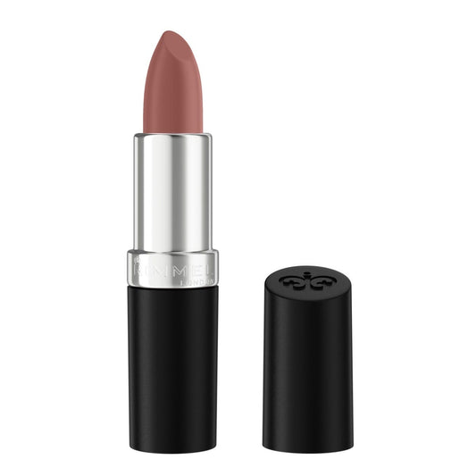 Rimmel Lasting Finish, 320 Silky Beige, Rossetto Satinato, Lunga Durata, Finish Satinato, Ricco Colore, Idratante, Formula Vegana, 4g