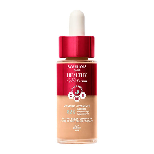 Bourjois Healthy Mix Serum Foundation- #57N Bronze, 30 ml