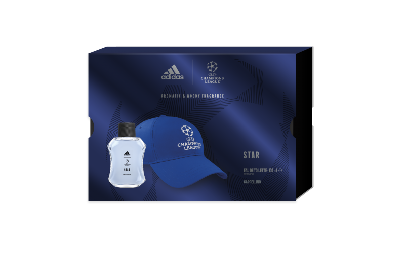 Adidas Confezione Regalo Uefa: Edt Uomo 100 Ml E Cappello Baseball