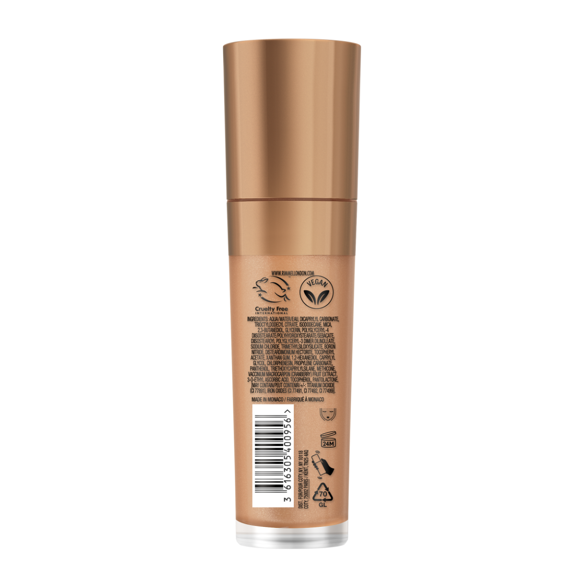 Rimmel Multi-Tasker Better Than Filters, 002 Fair Light, Primer Viso, Glow Booster e Illuminante, Formula Vegana, Leggera, Antietà, con Pigmenti che Riflettono la Luce, Maxi Applicatore Soft-Touch, 30ml (1oz)