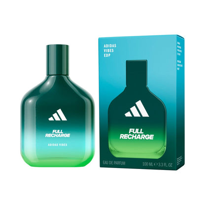 Adidas Vibes Full Recharge Eau de Parfum,  Foglia di Cedro e Salvia Sclarea 100 ml