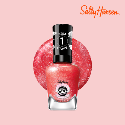Sally Hansen Miracle Gel, Modern Pearl, Rare Red Pearl,Smalto Unghie, Non si scheggia, Lunga tenuta, Colori brillanti, Semplice da Usare, Non Richiede Lampada UV, 0.5oz