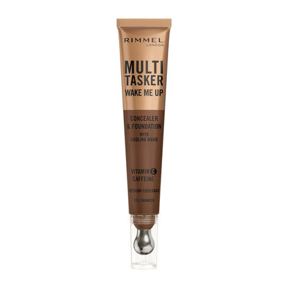 Rimmel Multi-Tasker Wake Me Up, 25 Rose Ivory, Correttore & Fondotinta, Illumina, Corregge, Copertura modulabile, Finish Radioso, Formula Vegana, 20ml