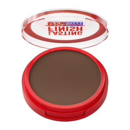 Rimmel Lasting Finish, 16 Hazelnut, Fondotinta Compatto, Finish Soft-Focus, Finish opaco, Coprenza totale, SPF20, Formula vegana, 7 g
