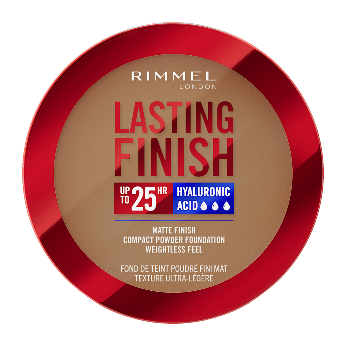 Rimmel Lasting Finish, 13 Toffee, Fondotinta Compatto, Finish Soft-Focus, Finish opaco, Coprenza totale, SPF20, Formula vegana, 7 g