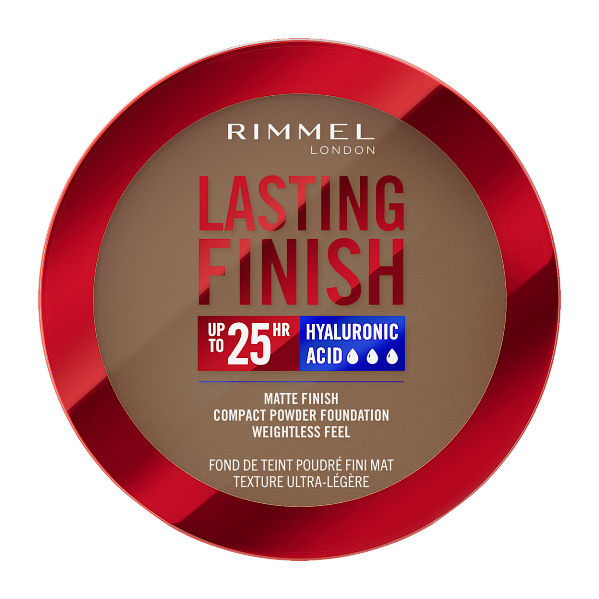 Rimmel Lasting Finish, 15 Warm Coconut, Fondotinta Compatto, Finish Soft-Focus, Finish opaco, Coprenza totale, SPF20, Formula vegana, 7 g