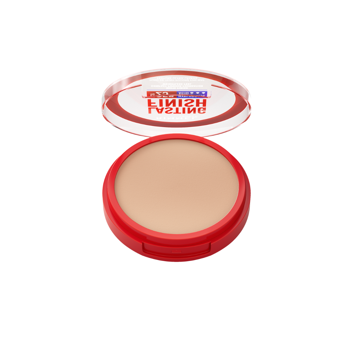 Rimmel Lasting Finish, 003 Sesame, Fondotinta Compatto, Finish Soft-Focus, Finish opaco, Coprenza totale, SPF20, Formula vegana, 7 g