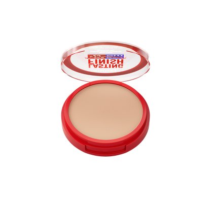 Rimmel Lasting Finish, 003 Sesame, Fondotinta Compatto, Finish Soft-Focus, Finish opaco, Coprenza totale, SPF20, Formula vegana, 7 g