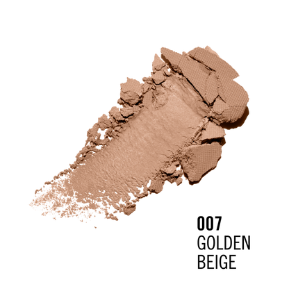 Rimmel Lasting Finish, 007 Golden Beige, Fondotinta Compatto, Finish Soft-Focus, Finish opaco, Coprenza totale, SPF20, Formula vegana, 7 g