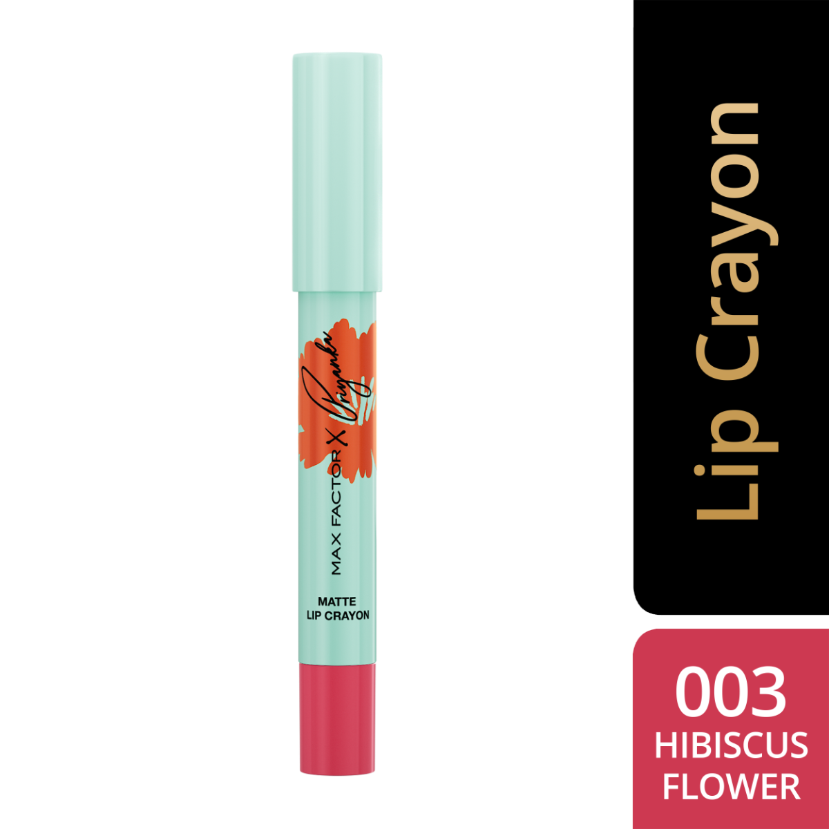 Max Factor X Priyanka Chopra Jonas Matita Stick Labbra, 003, Hibiscus Flower, Finish matte, Effetto idratante, A lunga durata