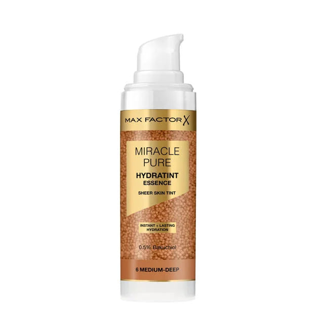 Miracle Pure Hydratint Essence Fondotinta Fino a 24 ore di idratazione Formula al 71% a base di acqua Copertura naturale Formula vegana