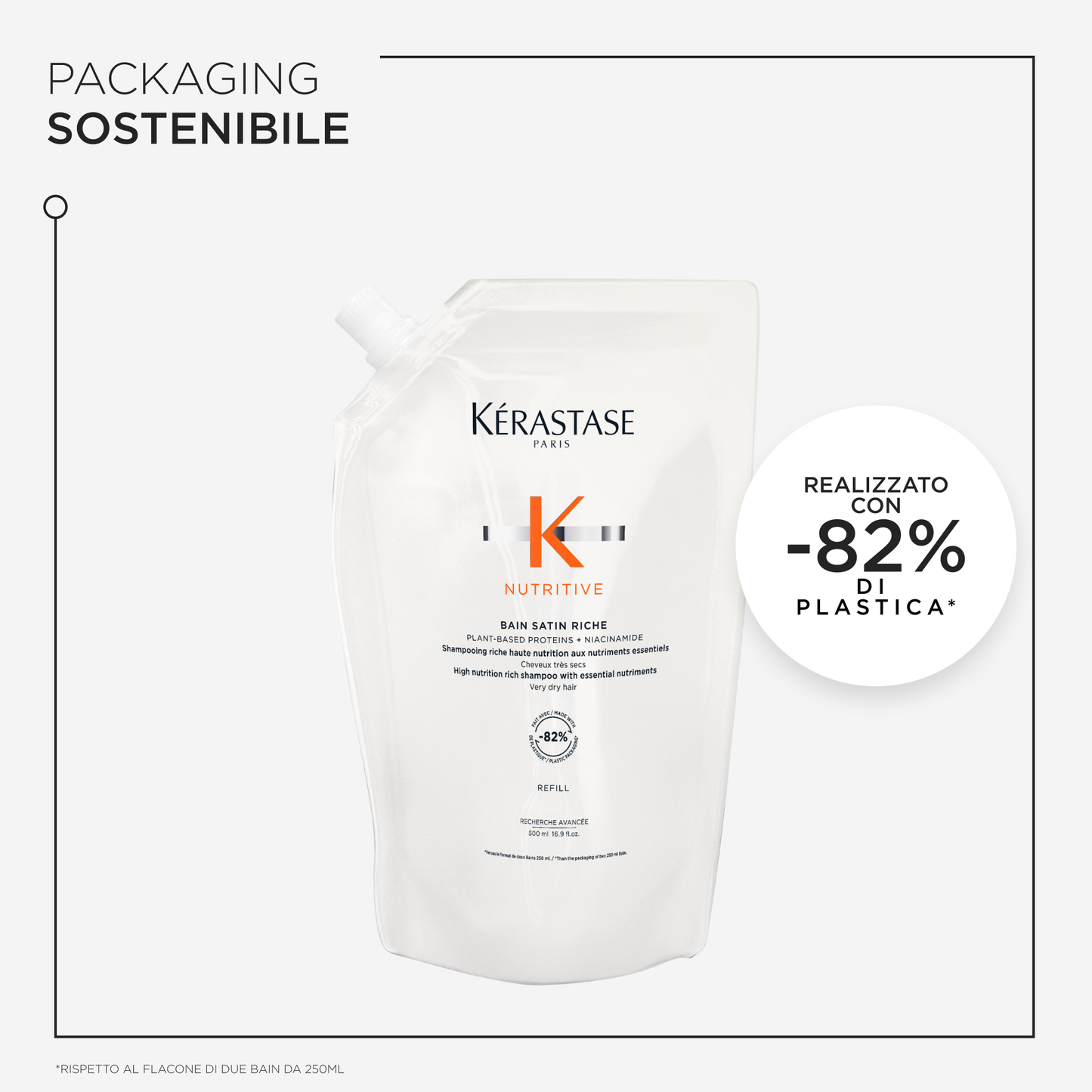 Kérastase Nutritive Bain Satin Riche Eco Ricarica 500ml