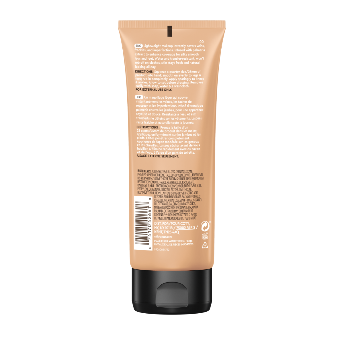 Sally Hansen Airbrush Trucco per Gambe, Lozione, Fairest, 4.0 Fl. Oz