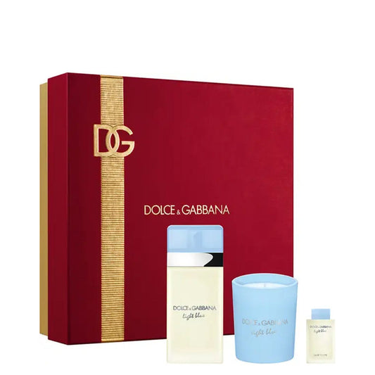 Dolce & Gabbana Cofanetto Light Blue Donna Eau de Toilette 50ml con Candela e Miniatura