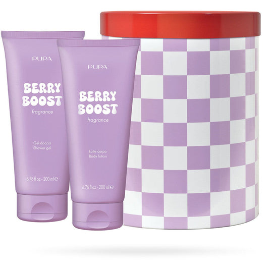 Pupa Happy Box Kit Berry Boost Gel Doccia 200ml + Latte Corpo 200ml
