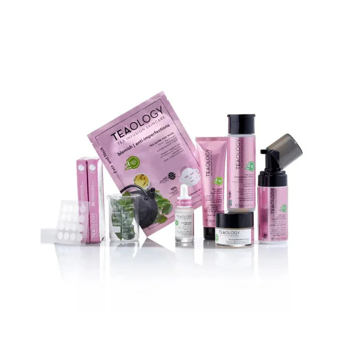 Teaology Tea Glow AHA Mask Maschera Anti-Imperfezioni Viso/Collo Con AHA 21ml