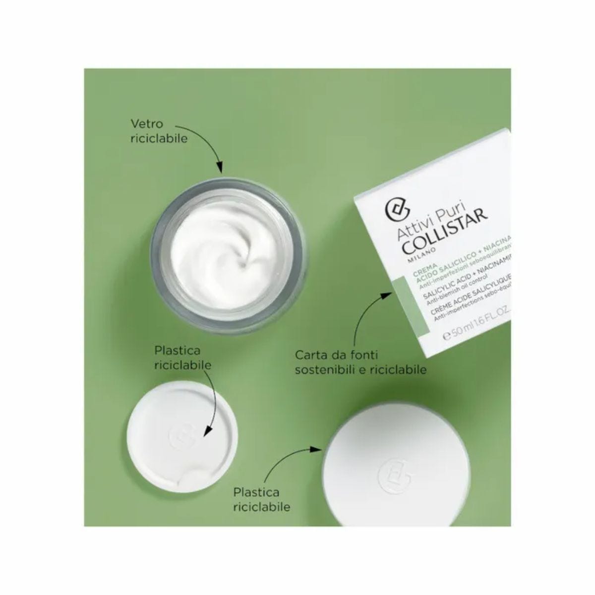 Crema Viso Acido Salicilico + Niacinamide 50ml