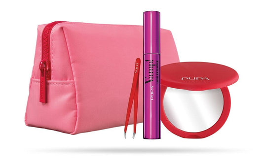 Pupa Kit Vamp! Mascara Lash Extender + Specchietto + Pinzetta Sopracciglia