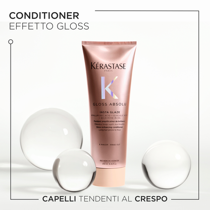 Kérastase Gloss Absolu Conditioner Insta Glaze per capelli tendenti al crespo 250ml