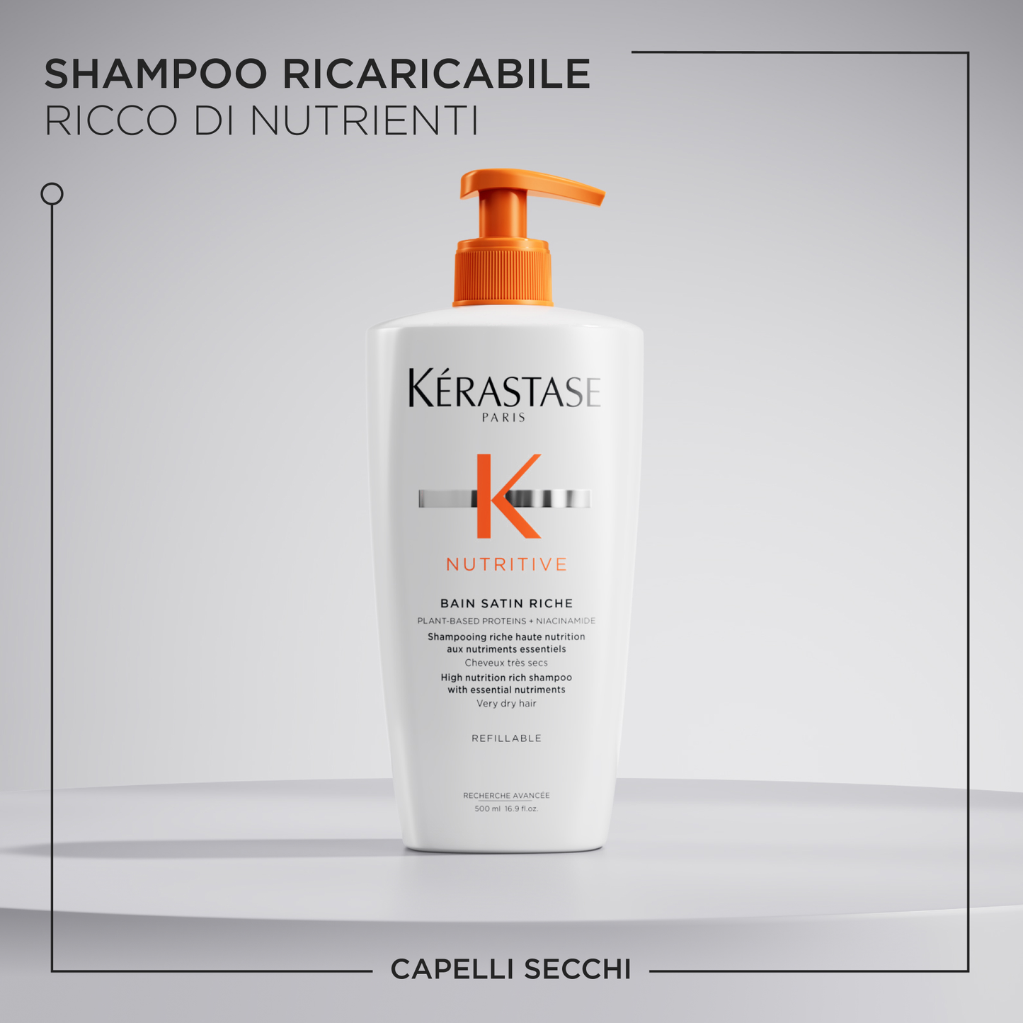 Kérastase Nutritive Bain Satin Riche Ricaricabile 500ml