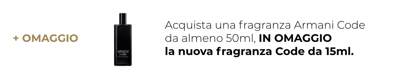 Promo Armani+omaggio