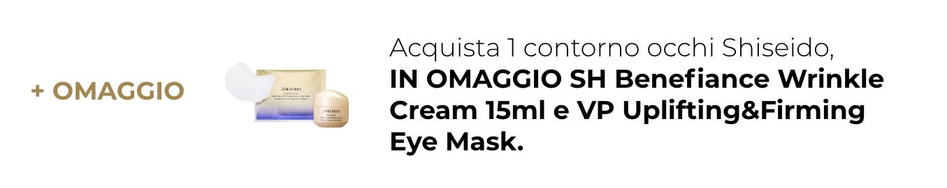 Promo SHiseido+ omaggio