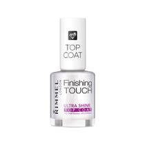Rimmel - Top Coat Ultra Shine Finishig Touch ad Asciugatura Rapida per Smalto Unghie - Trasparente - 12 ml