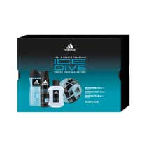 Adidas Cofanetto Ice Dive Edt 100ml + Bagnoschiuma 250ml + Deo Spray 150ml + Mini Pallone